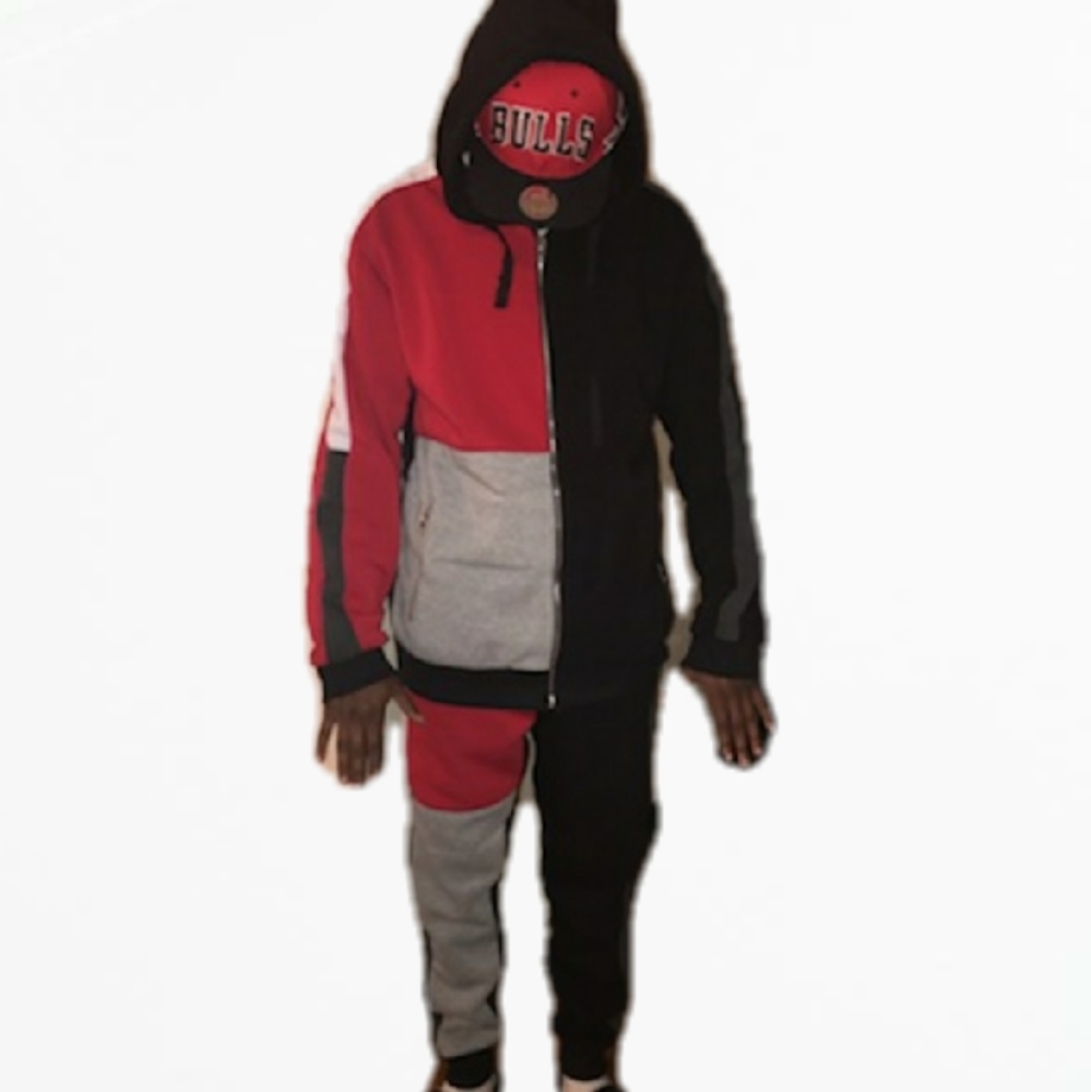 Men's Colorblock Jogger Set - Picture 4 of 4